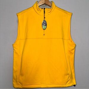 Ping Men's Vibrant Yellow 1/4 Zip Vest Golf Medium Sleeveless